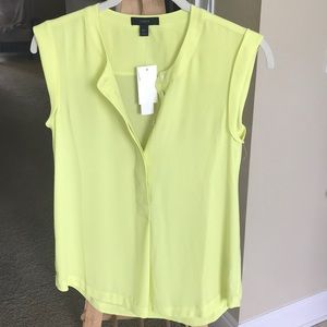 New tags sleeveless blouse j.crew sz 00 lime green